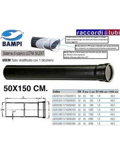 TUBO PP-ULTRA SILENT 1 BICCHIERE cm.50X150
