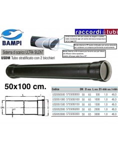 TUBO PP-ULTRA SILENT 2 BICCHIERI cm.50X100