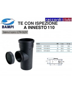 TE CON ISPEZIONE A INNESTO ULTRA SILENT 110