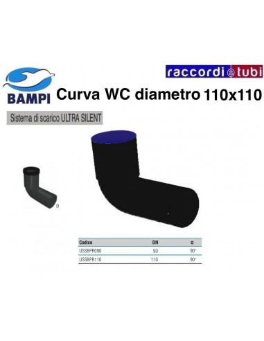 CURVA WC ULTRASILENT DIAMETRO 110