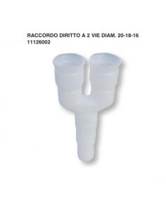 RACCORDO DRITTO A 3 VIE D.20-18-16