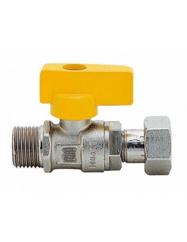 KUGELHAHN FÜR GAS 1/2X3/4 MF RECHTS MIT DREHKNOPF