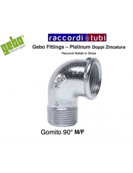 GOMITO FERRO ZINCATO MF Ø 1"