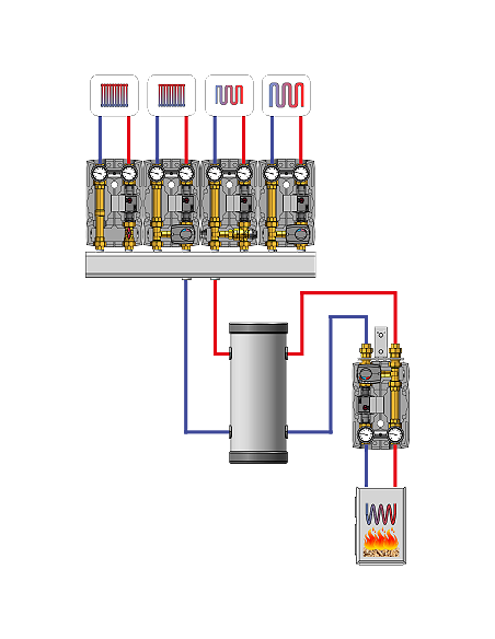 BRV HYDRAULIKMODUL DN25 20355R OHNE ZIRKULATOR