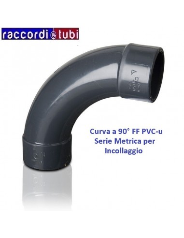 CURVA PVC INCOLLAGGIO DIAMETRO 75 FF GRADI 90