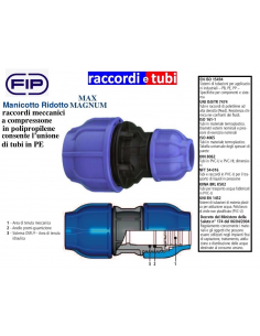 MANICOTTO A COMPRESSIONE MAGNUM MAX FIP 63X50
