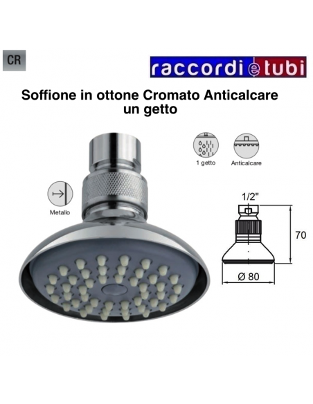 SOFFIONE IN OTTONE TORINO 1 FUNZIONE