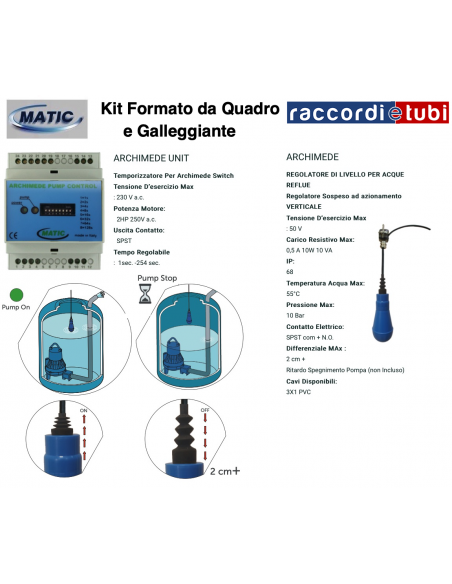 GALLEGGIANTE ELETTRICO ARCHIMEDE BAA
