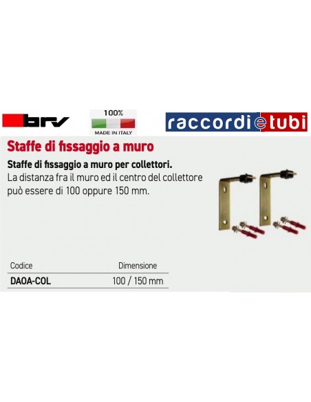 STAFFA DI FISSAGGIO A MURO