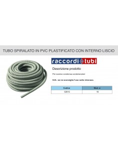 TUBO SCARICO CONDENSA SPIRALATO 16XMT.25