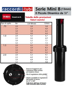 IRRIGATORE DINAMICO TORO MINI 8-4P 2