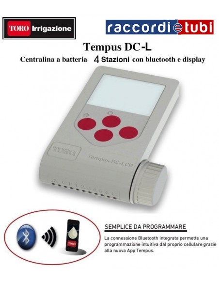 TORO ZEITPLANER 9V TEMP-4-DC-L BLUETOOTH MIT DISPLAY