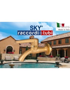 RUBINETTO PORTAGOMMA OTTONE SKY 1/2