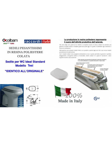 SEDILE TESI COLATO BIANCO I.S. COLBAM