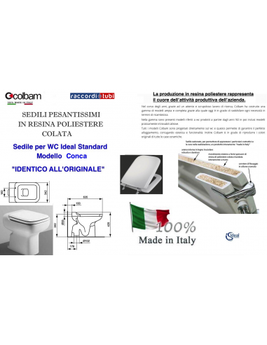 SEDILE CONCA COLATO BIANCO I.S. COLBAM