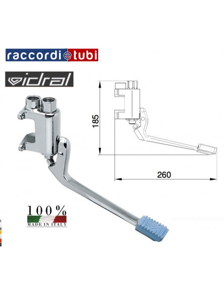 RUBINETTO A PED.IDRAL PAR.02064
