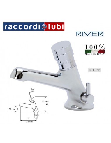 RUBINETTO A PULSANTE DA PIANO MISCELATORE R00716
