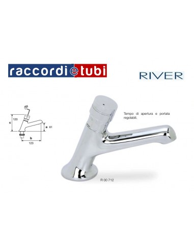 RUBINETTO A PULSANTE DA PIANO R00712