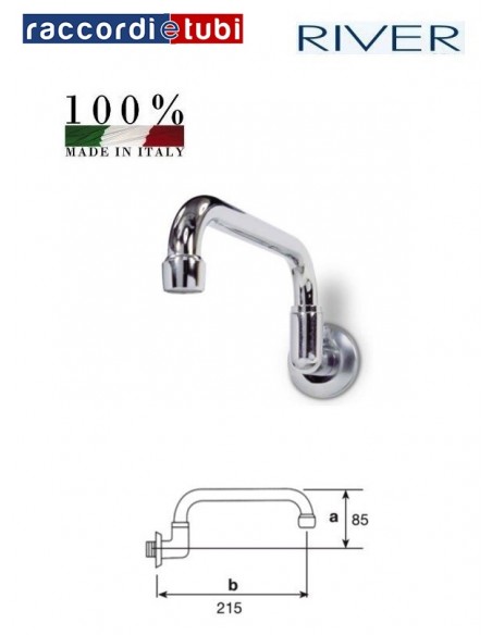 SCHWENKBARE AUSLAUFBUCHSE RIVER 591283 UMGEDREHT