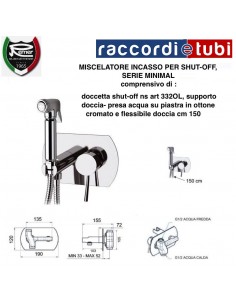 EINBAU-ARMATUR FÜR BIDETSPRITZE N60