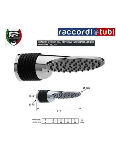 SOFFIONE CON BRACCIO REMER 350MR