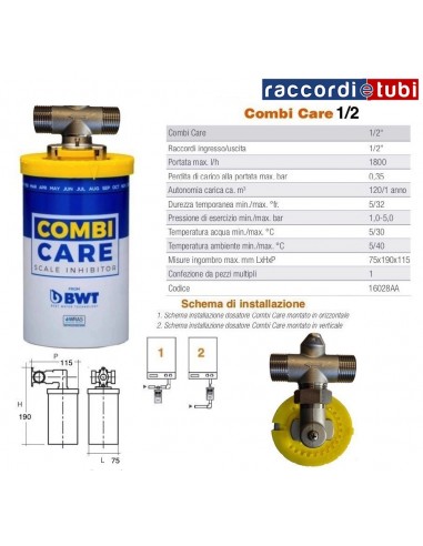 DOSATORE POLIFOSFATO CILLIT COMBI CARE 1/2