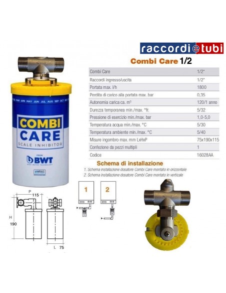 POLYPHOSPHAT-DOSIERER CILLIT COMBI CARE 1/2