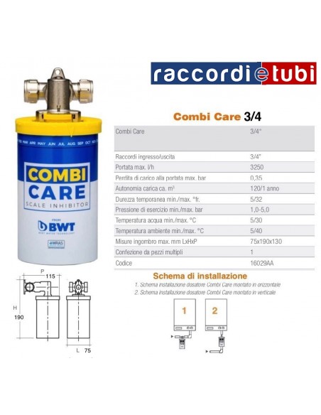 POLIPHOSPHAT-DOSIERVERER CILLIT COMBI CARE 3/4