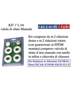 KIT riduzioni per RADIATORI in ALLUMINIO flangia mm.42...