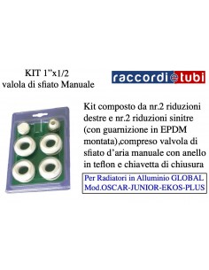 KIT riduzioni per RADIATORI in ALLUMINIO flangia mm.42...