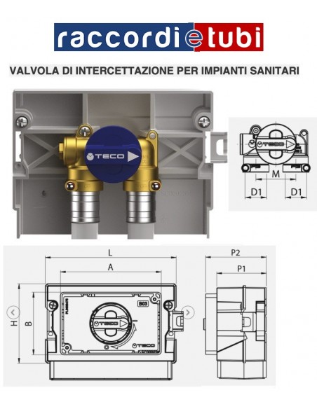RUBINETTO INCASSO FASTEC K401BF10100