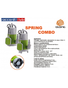 Elettropompa Sommergibile GLONG mod.Spring Combo Acque...