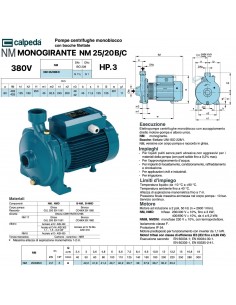 ELEKTROPUMPE CALPEDA HP.3 NM 25/20B/C 380V EINLAUFRAD