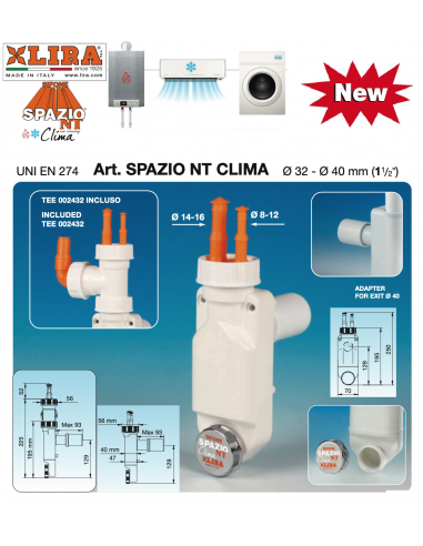 SIFON LIRA WÄSCHERAUM UND KESSEL DURCHMESSER...
