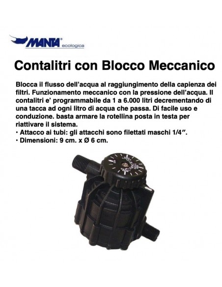 CONTALITRI MANTA PER PER FILTRI SOTTOLAVELLO