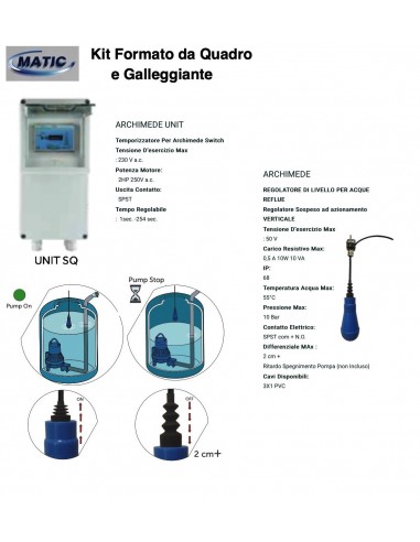 CENTRALINA  ARCHIMEDE UNIT SQ COMPLETA DI...