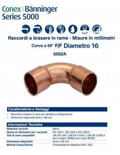 90° Innenbogen mit Außengewinde Durchmesser 16mm