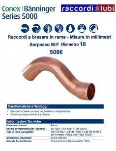 CURVA SORPASSO M/F D.18mm