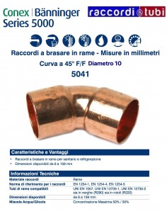 45° Winkel Innengewinde Innengewinde Durchmesser 10mm