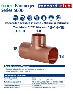 TEE RIDOTTO F/F/F DIAMETRO 18x 14x 18mm