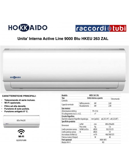 HOKKAIDO UNITA' INTERNA 9000 ACTIVE LINE