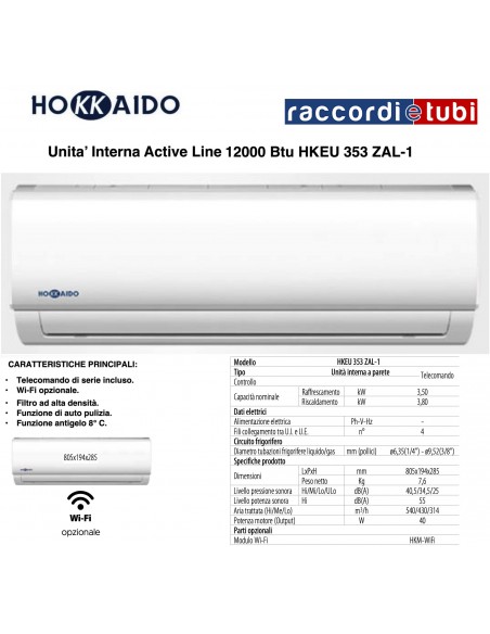 HOKKAIDO INNENEINHEIT 12000 ACTIVE LINE