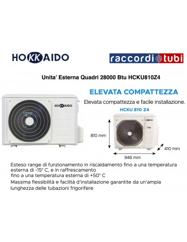 HOKKAIDO UNITA' ESTERNA 28300 QUADRI HCKU810Z4