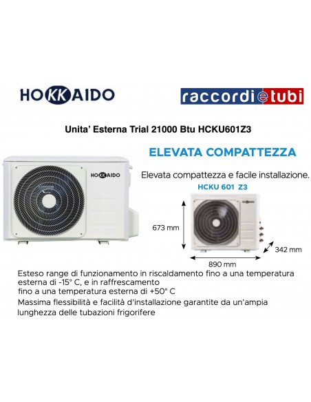 HOKKAIDO UNITA' ESTERNA 21000 TRIAL HCKU601Z3