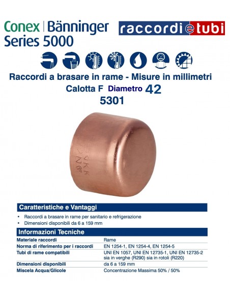 CALOTTA FEMMINA DIAMETRO 42mm