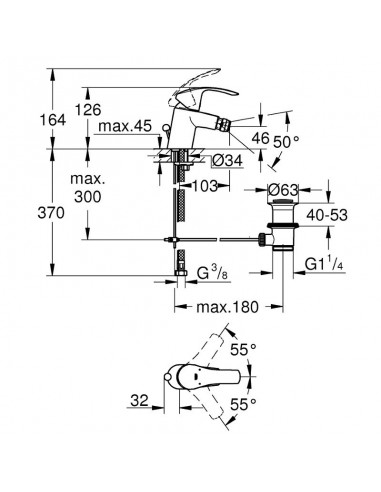 MISCEL.BIDET GROHE EUROSMART NEW32929002
