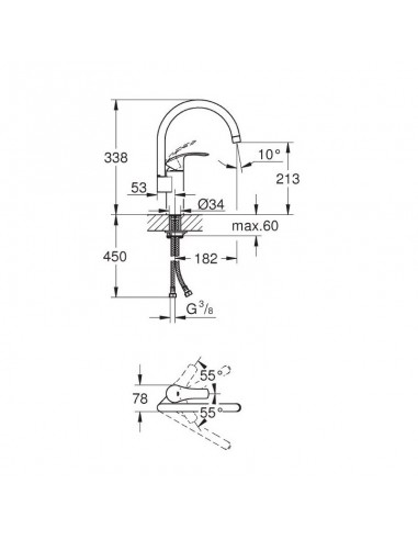 MISC.LAVELLO GROHE EUROSMART NEW 33202