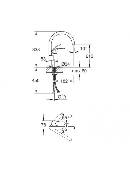 MISC.LAVELLO GROHE EUROSMART NEW 33202