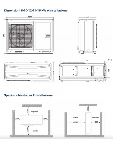 POMPA DI CALORE ARIA/ACQUA KW.12 ER01002121