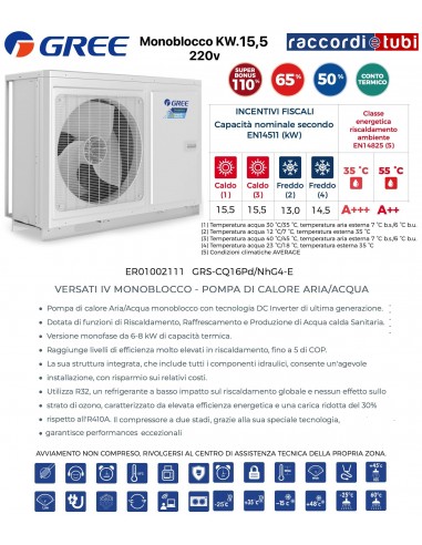 LUFT/WASSER-WÄRMEPUMPE KW.15,5 ER01002111